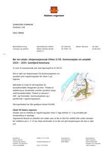 Kart som viser et område i Vikagården med en rød skravert linje som markerer et tiltaksområde for skredvollar.