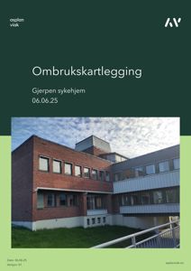 Fotografi av Gjerpen sykehjem som viser fasaden på bygningen.