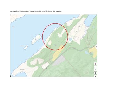 Oversiktskart (situasjonskart) som viser et geografisk område med kystlinje, øyer og terrengforhold.