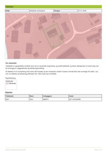 Et kart over tettstedet Oslo med bygningsplasseringer og topografi.