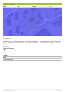 Et kart eller flyfoto som viser et område med vassdrag og bygningsfotavtrykk, sannsynligvis fra en GIS-analyse.