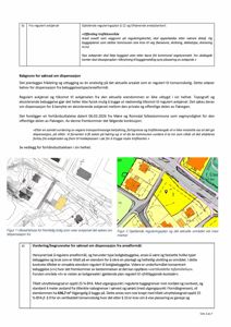 Et dokument som viser en forhandssutalelse med tekster og to innleste kart (situasjonsplaner).