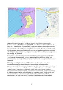 Bildet viser et utdrag fra kommuneplanen for Moskenes og en situasjonskart fra kommunekart.com, som viser eiendommen og omgivelsene.