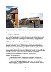 Fotografier av en bygning under riving, med tekstbeskrivelse av situasjonen.