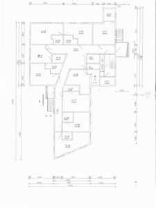 Etasjeplan (SDV = Soverom) med romnummerering, arealoppdelinger og dimensjoner.