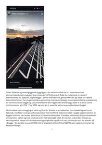 Fotografi av et tak med solnedgang i bakgrunnen, tatt fra en mobiltelefon.