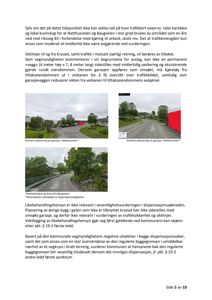 Tre foton som viser en eksisterende tomt, en garasje og et kryss i byggeområdet.