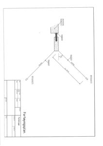 Situasjonsplan (fortøyningsplan) som viser bygningens plassering i forhold til naboeiendommer og avgrensninger.