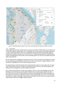 Et kartutsnitt som viser vegenettet og registrerte ulykkessted, samt en skjerm med filterinnstillinger.