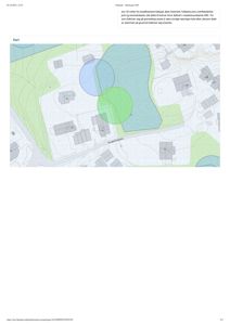 Situasjonsplan som viser tomtens grenser, bebyggelse og naturtyper.