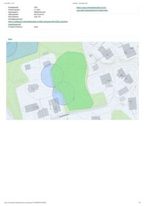 Et kart som viser et område med topografi, vannmasser og bygninger, sannsynligvis fra Miljødirektoratet.