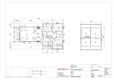 Etasjeplan (1. etasje) for en bolig med romfordeling, dimensjoner og arealoppdelinger.