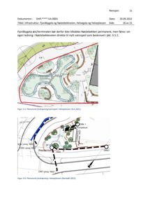 Situasjonsplan som viser planutsnitt for firdrøyningsløsninger (vannspeil) i Helseplassen, inkludert plassering av ledninger og infrastruktur.