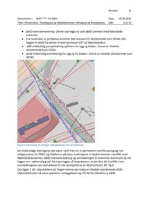 Kart som viser eksisterende VA-ledninger i Nøstebekkveien med overlappende ruter for nye ledninger.