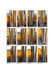 Fotografier av borekjerneprøver (G13, G14, G15) med dypangivelse i meter.