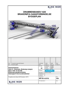Dokumenttittel og 3D-modell av en gangforbindelse over Drammenbanen.