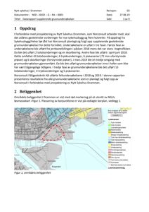 Et løsmassekart (geologisk kart) som viser beliggenheten til et område i Drammen med overlagte grunnundersøkelsespunkter.
