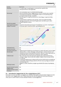 Kart som viser utrykningsvei fra Hamnerfest brannstasjon til Svartfjellveien 1, med avstand og utrykningsstid.