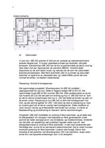 Bildet viser en godkjent plantegning (etasjeplan) for en bolig med romfordeling, dører, vinduer og arealoppdelinger.