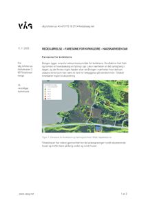 Et flyfoto (satellittbilde) av et område med overlagte data om kvikkleire-faresoner og helningsforhold.
