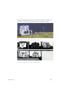 Fotografier av en bolig fra 1961 og 1997, inkludert en filmstrip med flere bilder.