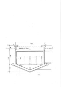En teknisk detaljtegning som viser en konstruksjon med mål (500, 240, 400, 150, 220) og en stålprofil (HEA140 L 3700).