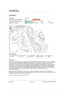 Kart som viser kvikkleiresoner og risikoklassifisering for et område.