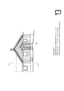 Fasadetegning av en eksisterende bygning sett fra syd.