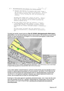 Situasjonsplan (tomtekart) som viser eiendommen med overlappende planer (gult) og reguleringsendringer (grønt).