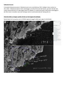 Historisk flyfoto fra 1955 og et bilde fra 1948 som viser Nordre Basto, inkludert steinbrygga, molo og båthavn.