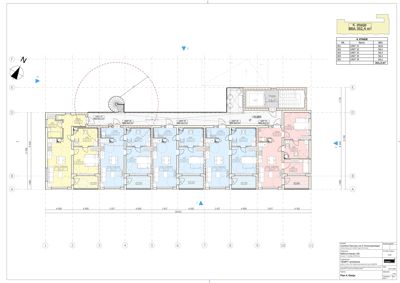 Etasjeplan for 4. etasje som viser romfordeling, arealer og enheter.