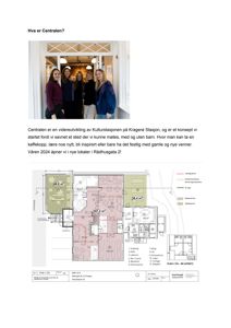 Etasjeplan (PLAN 1. ETT) for en utvidelse av Kulturstasjonen, som viser romfordeling, arealer og funksjoner.