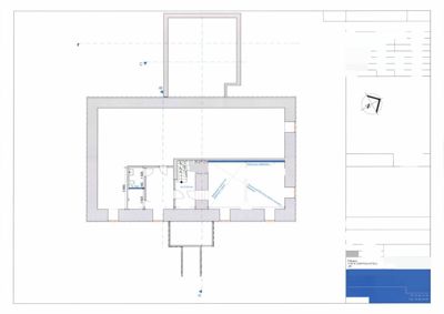 Plantegning av kjelleretasje (PLAN KJELLER) for rehabilitering og påbygg av Central Hotell.