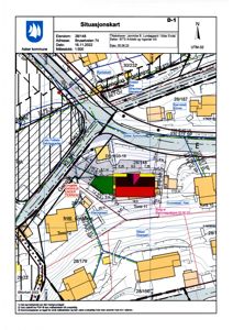Situasjonskart som viser eiendomsnummer 28/148, adressen Bruselveien 74, og nabolagets tomtegrenser.