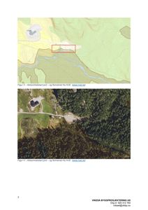 Bildet viser to kart fra NVE som illustrerer aktsomhetskart for jord og flomskred på en tomt.