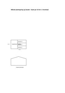 Bildet viser en målsatt plantegning med romfordeling (Soverom 1, 2, 3, Oppholdsrom, Kjøkken) og en fasade-eksempel.