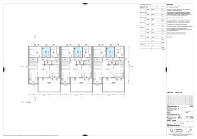 Etasjeplan (2. etasje) som viser romfordeling, veggtykkelse og mål for en bygning.