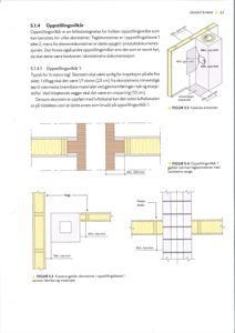 Tegninger som viser oppstillingsvilkår og feilukeavstander for skorsteiner i forhold til vegger og andre materialer.