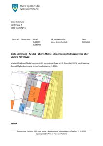 Situasjonsplan som viser tomt, bygninger og veggrenser