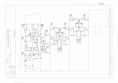 Plantegning av 3. etasje i en bygning, som viser romfordeling, dører, vinduer og mål.