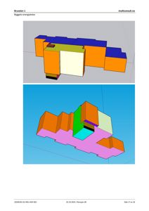 3D-visualisering av byggets energiytelse med fargekodet overflate for å vise energiforbruk eller -produksjon.