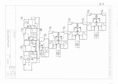 Etasjeplan (2. etg) som viser romfordeling, vegger og inngangspunkter for en bygning.