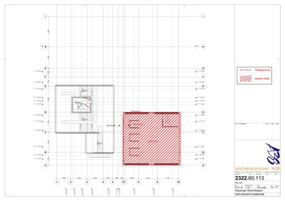 Etasjeplan (snitt A-A) som viser romfordeling, dimensjoner og utforming av etasjen.