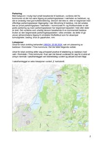 Kartutsnitt som viser seks ulike lokasjoner (merket med røde sirkler) i Time kommune, som er vurdert for etablering av badstuer.