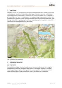 Oversiktskart over et fjellområde med topografiske linjer, vannmasser og en markert utbyggingsområde.