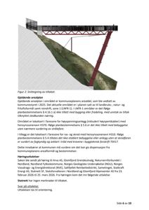 Snittegning av et tiltak som viser en struktur på en skråning.