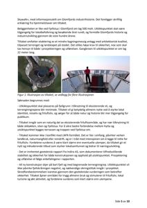 Illustrasjon av et utbyggingsprosjekt (Skywalk) på fjelltoppen.