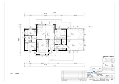Etasjeplan (H. etasje) som viser romfordeling, dimensjoner og areal for en bolig.