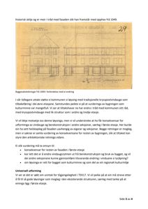 Fotografi av en historisk byggesakstegning (skisse) fra 1949 som viser fasaden til et hus.
