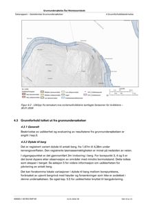 Et kartutsnitt som viser kvikkleirefaseringer i området rundt Åse Montessoriskole.